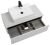 Тумба со столешницей подвесная Cezares Slider 100 Bianco Opaco, столешница SLD-100/48-BO