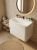 Тумба с раковиной Uperwood Ocean KOceanF80w2 80x45 напольная, белая, 2 ящика