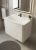 Тумба с раковиной Uperwood Ocean KOcean80w 80x45 подвесная, белая