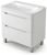 Тумба с раковиной Uperwood Ocean KOceanF100w2 100x44 напольная, белая, 2 ящика