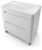 Тумба с раковиной Uperwood Ocean KOceanF100w2 100x44 напольная, белая, 2 ящика
