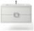 Тумба с раковиной Uperwood Infinity KInfinity100w 100x44 подвесная, белая