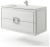 Тумба с раковиной Uperwood Infinity KInfinity100w 100x44 подвесная, белая