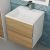 Тумба под раковину Uperwood Barsa 2937205250 50x45 подвесная, белая/дуб сонома