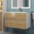 Тумба под раковину Uperwood Barsa 293020532 80x45 подвесная, белая/дуб сонома