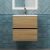 Тумба под раковину Uperwood Barsa 2937205252 50x45 подвесная, черная/дуб сонома