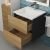 Тумба под раковину Uperwood Barsa 2937205252 50x45 подвесная, черная/дуб сонома