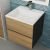 Тумба под раковину Uperwood Barsa 2937205252 50x45 подвесная, черная/дуб сонома