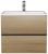Тумба под раковину Uperwood Barsa 2930205257 60x45 подвесная, черная/дуб сонома