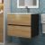 Тумба под раковину Uperwood Barsa 2930205257 60x45 подвесная, черная/дуб сонома
