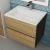 Тумба под раковину Uperwood Barsa 2930205257 60x45 подвесная, черная/дуб сонома