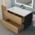 Тумба под раковину Uperwood Barsa 293020539 80x45 подвесная, черная/дуб сонома