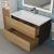 Тумба под раковину Uperwood Barsa 2937205253 90x45 подвесная, черная/дуб сонома