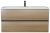 Тумба под раковину Uperwood Barsa 293020540 100x45 подвесная, черная/дуб сонома