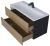 Тумба под раковину Uperwood Barsa 293020540 100x45 подвесная, черная/дуб сонома