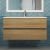 Тумба под раковину Uperwood Barsa 293020540 100x45 подвесная, черная/дуб сонома