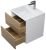 Тумба с раковиной Uperwood Barsa 29830205646 50x45, раковина белая подвесная тумба белая/дуб сонома