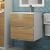 Тумба с раковиной Uperwood Barsa 29830205646 50x45, раковина белая подвесная тумба белая/дуб сонома