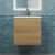 Тумба с раковиной Uperwood Barsa 29830205646 50x45, раковина белая подвесная тумба белая/дуб сонома