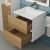 Тумба с раковиной Uperwood Barsa 29830205646 50x45, раковина белая подвесная тумба белая/дуб сонома