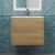 Тумба с раковиной Uperwood Barsa 2930205646 60x45, раковина белая подвесная тумба белая/дуб сонома