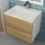 Тумба с раковиной Uperwood Barsa 2930205646 60x45, раковина белая подвесная тумба белая/дуб сонома