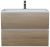 Тумба с раковиной Uperwood Barsa 293020546 70x45, раковина белая подвесная тумба белая/дуб сонома