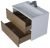 Тумба с раковиной Uperwood Barsa 293020546 70x45, раковина белая подвесная тумба белая/дуб сонома