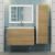 Тумба с раковиной Uperwood Barsa 293020534 80x45, раковина белая подвесная тумба белая/дуб сонома