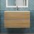 Тумба с раковиной Uperwood Barsa 293020534 80x45, раковина белая подвесная тумба белая/дуб сонома