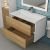 Тумба с раковиной Uperwood Barsa 293020534 80x45, раковина белая подвесная тумба белая/дуб сонома
