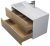 Тумба с раковиной Uperwood Barsa 29830205648 90x45, раковина белая подвесная тумба белая/дуб сонома