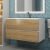Тумба с раковиной Uperwood Barsa 29830205648 90x45, раковина белая подвесная тумба белая/дуб сонома