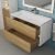 Тумба с раковиной Uperwood Barsa 29830205648 90x45, раковина белая подвесная тумба белая/дуб сонома