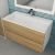 Тумба с раковиной Uperwood Barsa 29830205648 90x45, раковина белая подвесная тумба белая/дуб сонома