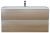 Тумба с раковиной Uperwood Barsa 293020535 100x45, раковина белая подвесная тумба белая/дуб сонома