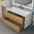 Тумба с раковиной Uperwood Barsa 293020535 100x45, раковина белая подвесная тумба белая/дуб сонома