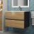 Тумба с раковиной Uperwood Barsa 293020547 70x45, раковина белая подвесная тумба черная/дуб сонома