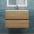 Тумба с раковиной Uperwood Barsa 293020547 70x45, раковина белая подвесная тумба черная/дуб сонома