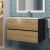 Тумба с раковиной Uperwood Barsa 293020543 80x45, раковина белая подвесная тумба черная/дуб сонома