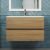 Тумба с раковиной Uperwood Barsa 293020543 80x45, раковина белая подвесная тумба черная/дуб сонома