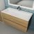 Тумба с раковиной Uperwood Barsa 293020544 100x45, раковина белая подвесная тумба черная/дуб сонома