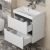 Тумба с раковиной Uperwood Tanos 29111020236 50x34 подвесная, матовая, белая/графит