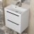 Тумба с раковиной Uperwood Tanos 29111020236 50x34 подвесная, матовая, белая/графит