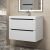 Тумба с раковиной Uperwood Tanos 29111020230 70x45 подвесная, матовая, белая/графит