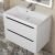 Тумба с раковиной Uperwood Tanos 29111020230 70x45 подвесная, матовая, белая/графит