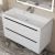 Тумба с раковиной Uperwood Tanos 29111020232 90x45 подвесная, матовая, белая/графит