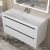 Тумба с раковиной Uperwood Tanos 29111020233 100x45 подвесная, матовая, белая/графит