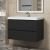 Тумба с раковиной Uperwood Tanos 291020254 80x45 подвесная, матовая, черная
