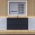 Тумба с раковиной Uperwood Tanos-Classic Quartz 3930421701 100x45, черная/уголь